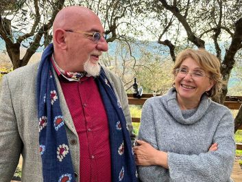 Using family farmland, Bruno De Conciliis started Viticoltori De Conciliis with his sister, Paola (right), and brother, Luigi (not shown), with the hope of expanding winegrowing in Cilento and gaining international recognition.                                                                (Robert Camuto)
