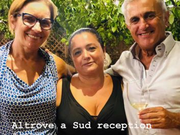 My cousin Vittoria Aiello with Marisa Cuomo and husband Andrea Ferraioli