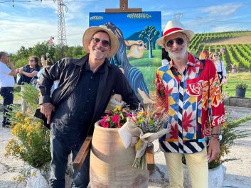 Robert Camuto with Luigi Tecce