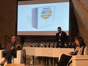 Robert Camuto presenting at the Matera Film Festival