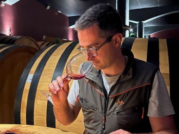 While Brunello is Caprili’s flagship wine, Giacomo Bartolommei doesn’t treat the estate’s other reds as lesser bottlings.                                                                (Robert Camuto)