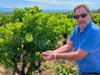 Over the years, Domaine de la Janasse founder Aime Sabon has assembled a collection of vineyards, such as this one with sandy soils, that contribute different characteristics to the wines.                                                                (Robert Camuto)