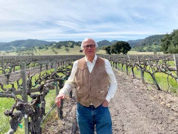 Louis Lucas in Lucas and Lewellen old Carrari vineyard