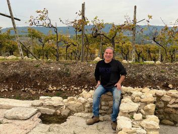 Negrar area vintner Giuliano Franchini purchased part of a vineyard property to help support the excavation of an ancient Roman villa on the site, even though some vines had to be removed to do so.                                                                (Robert Camuto)
