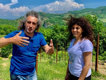 Roberto Bruno enjoys experimenting to see what's possible with Campania's native grape varieties, while sister Teresa is devoting energy to supporting the area's other small growers.                                                                (Robert Camuto)