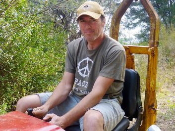 In headier days: Jean-Marc Espinasse in Bandol in 2014, before his labor of love soured.                                                                (Robert Camuto)