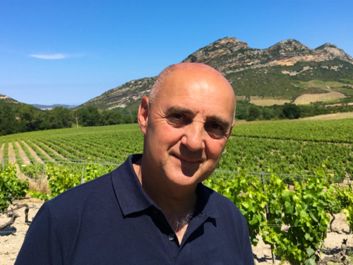 Yves Leccia in his Partinelone vineyard                                                                (Robert Camuto)
